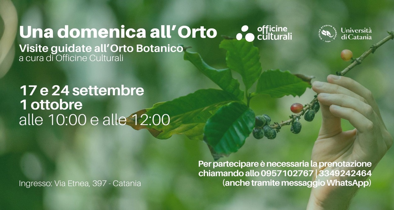 Visite guidate all'orto Botanico di Catania | Officine Culturali
