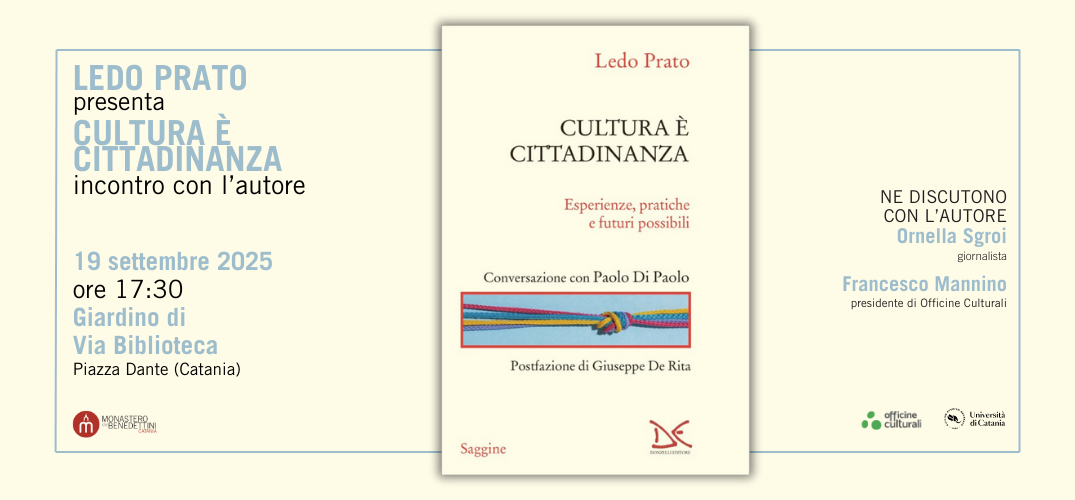 Ledo Prato presenta “Cultura è cittadinanza”