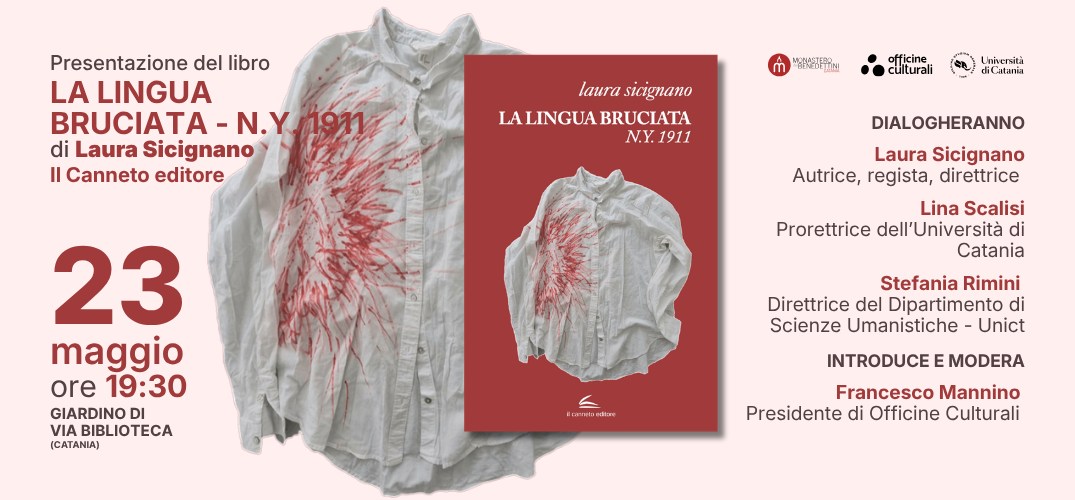 Laura Sicignano presenta “La lingua bruciata, N.Y. 1911”